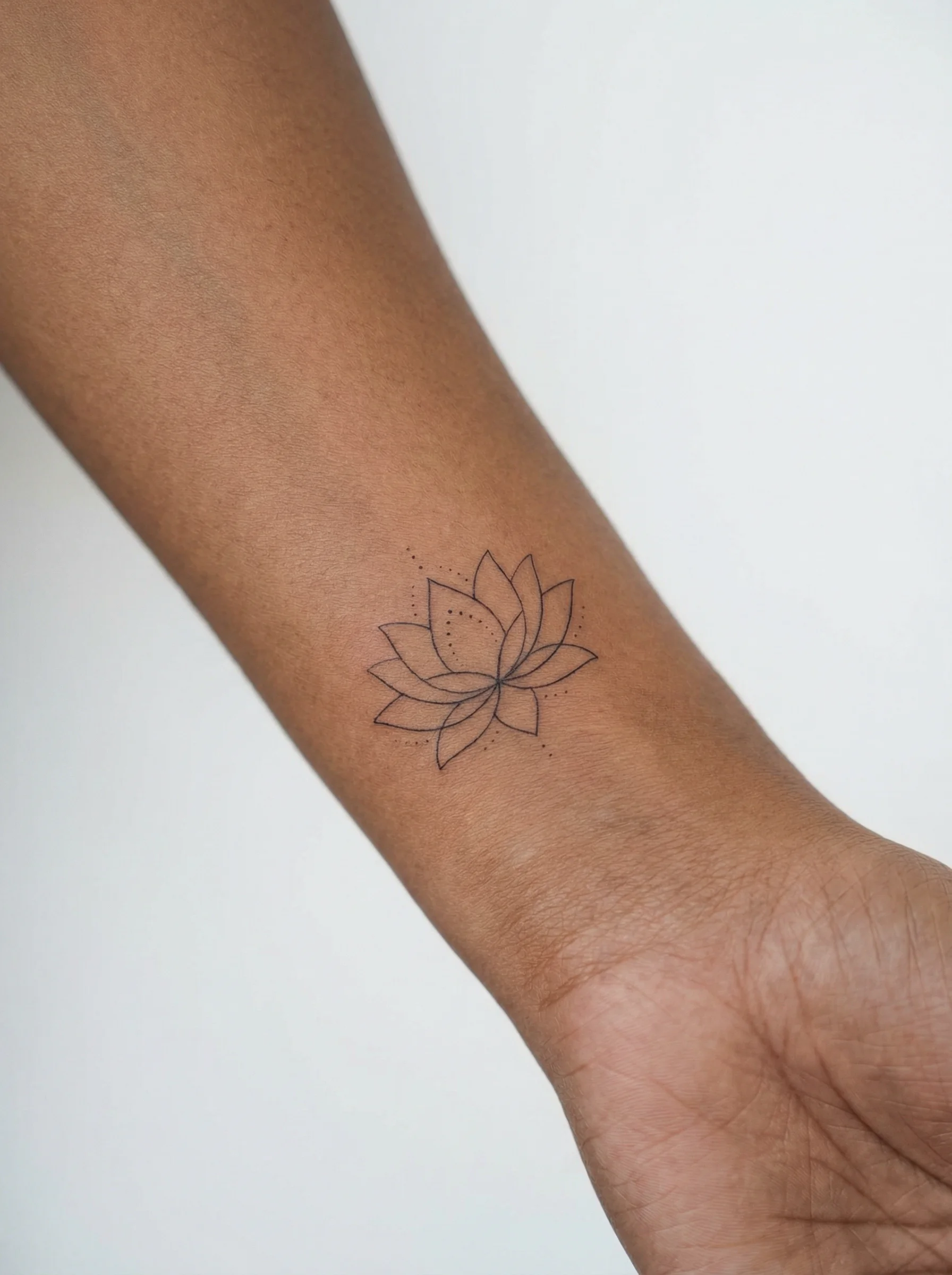 Fine line wrist tattoo