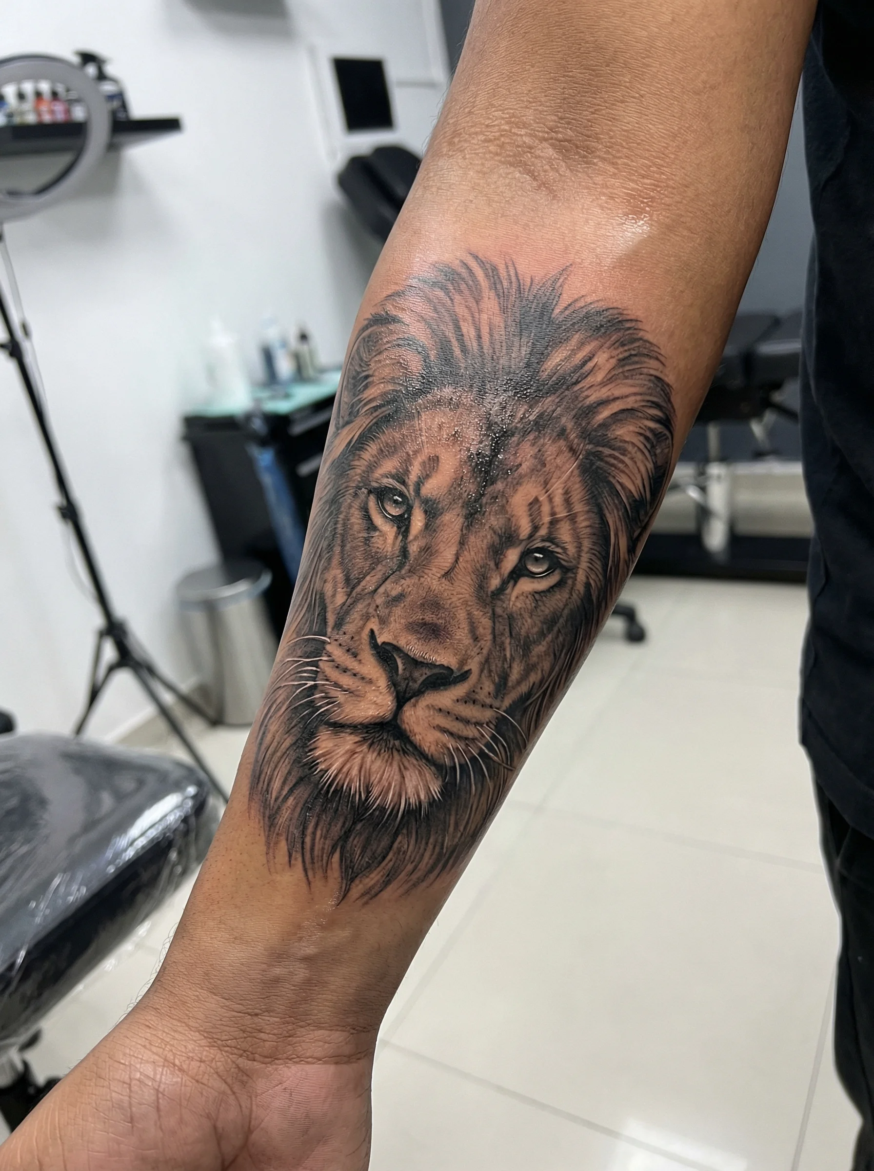Permanent tattoo service — realism forearm piece